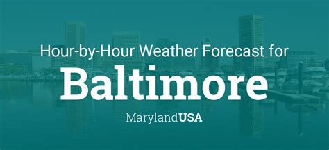 weather forecast for baltimore sunday hourly